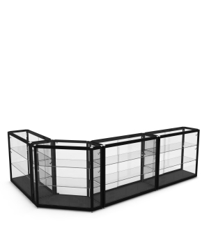 Corner Glass Counter Showcase